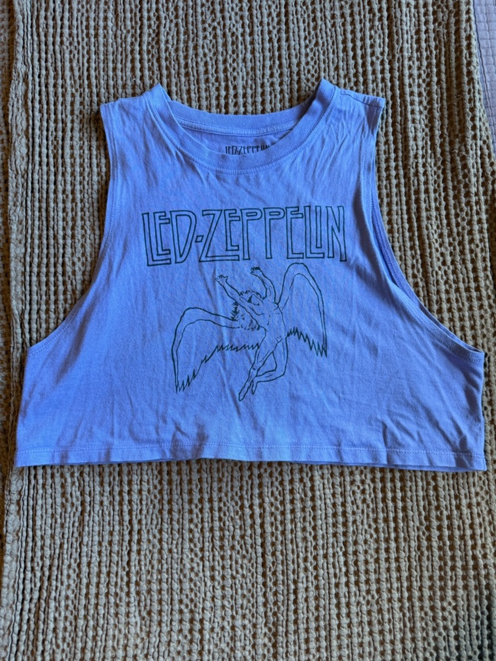 Led Zeppelin Lavender Crop Tank